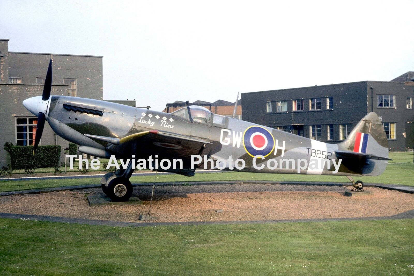 RAF Supermarine Spitfire TB252 displayed at RAF Leuchars (1978) Photograph