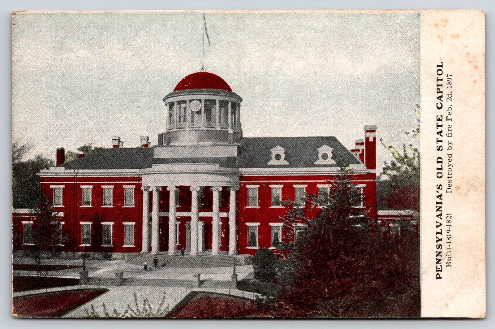 Harrisburg, Pennsylvania, Old State Capitol Building, Antique, Vintage Post Card