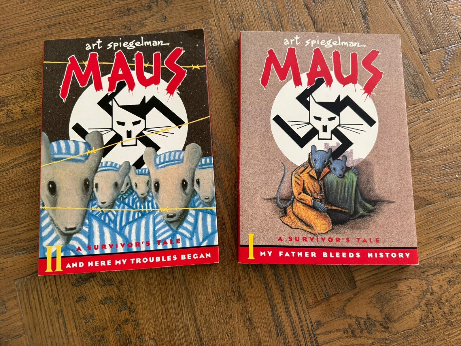 Maus I / Maus II: A Survivor\'s Tale Paperback, by Spiegelman