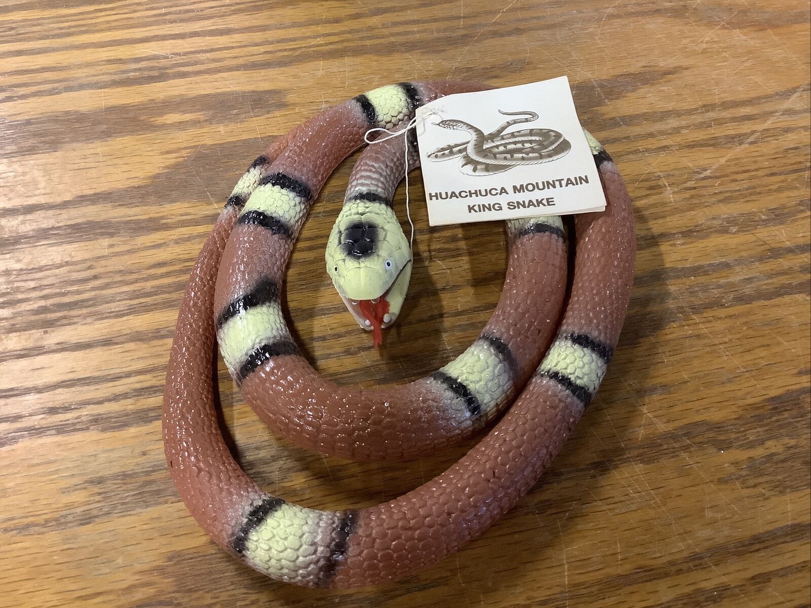 Vintage K&M International Huachuca Mountain King Snake Rubber Fake 1991 NOS