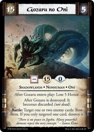 Gozaru no Oni - Shadowlands [Embers of War] ENG L5R CCG Legend of the five rings