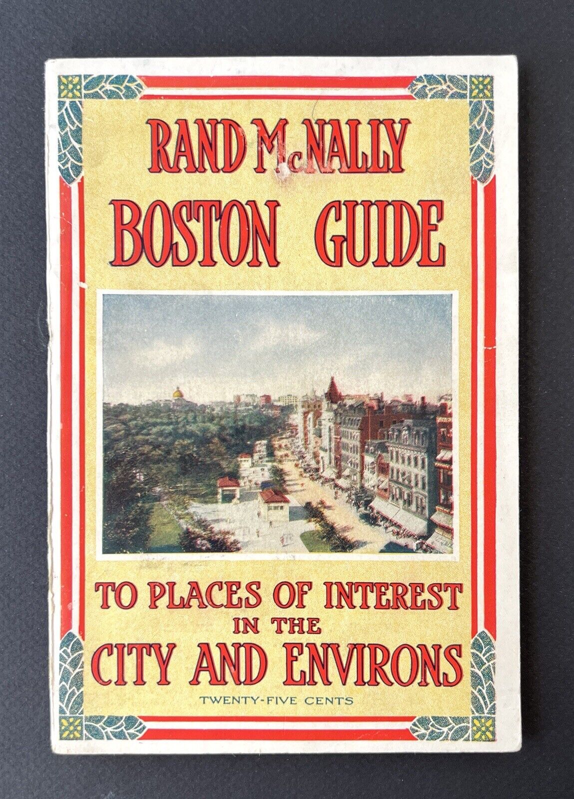 Rand McNally 1917 Boston  Guide - Excellent Condition - Soft Cover