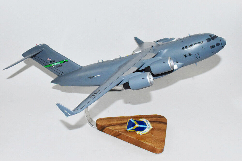 911th Air Wing McChord and Pittsburgh C-17 Model, 1/116th Scale, Mahogany, Cargo