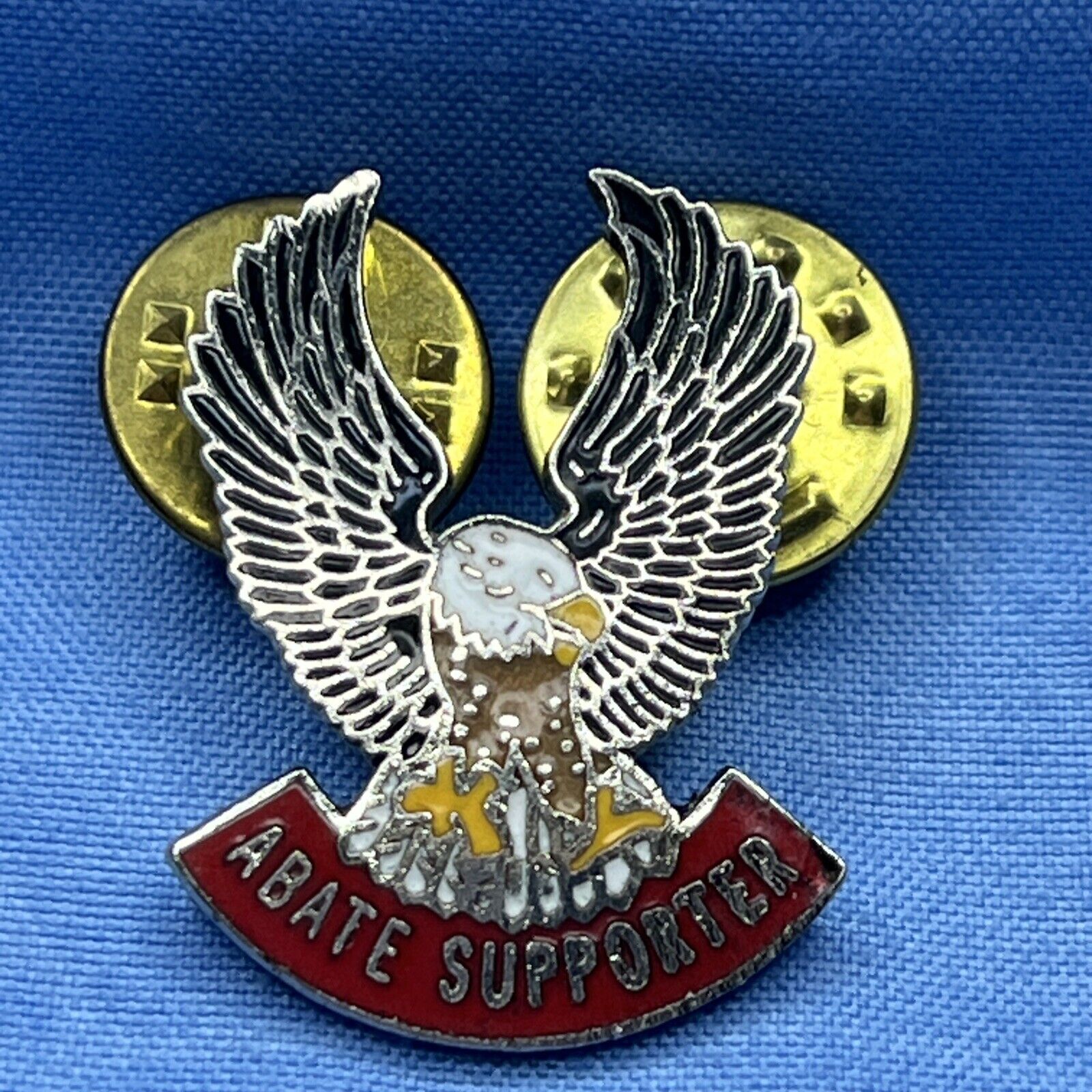 Abate Supporter Motorcycle Organization Club Eagle Pin