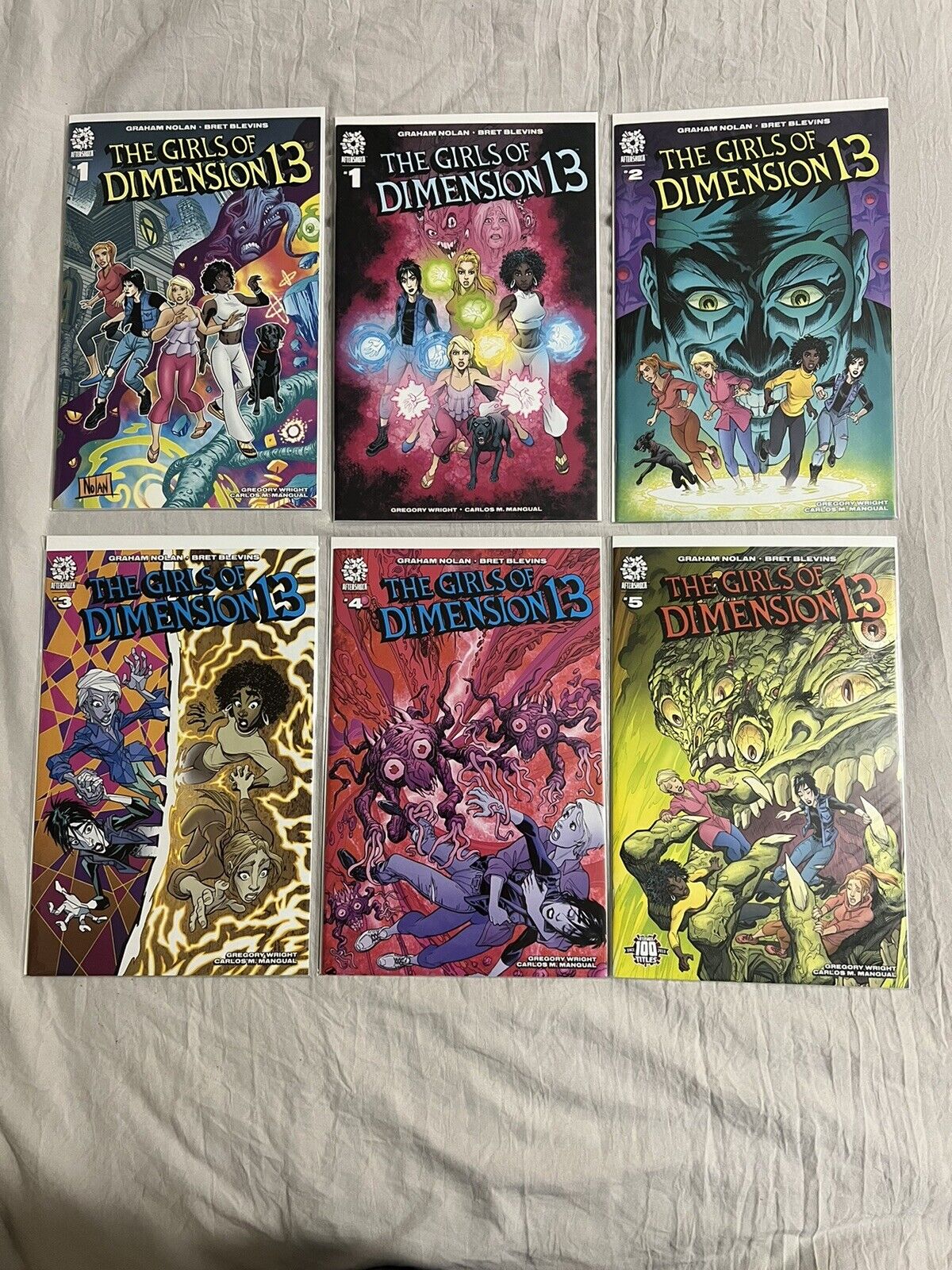 Aftershock The Girls of DImension 13 #1-5 COMPLETE SET  With Issue #1 Variant