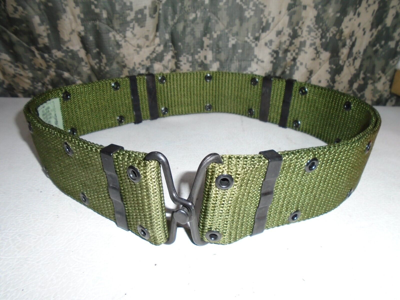NEW US Military Individual Equipment Nylon Webbing LC Belt OD Green Size Large