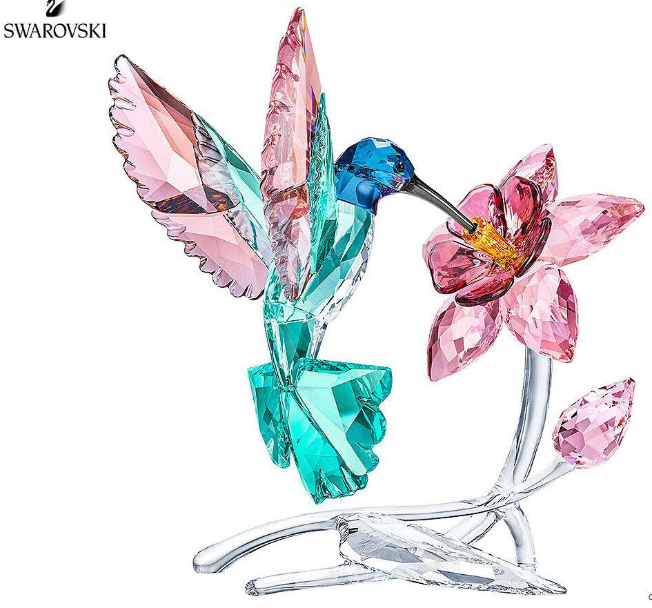 NIB 100% Authentic Swarovski Hummingbird Unique Design Crystal Figurine #5461872