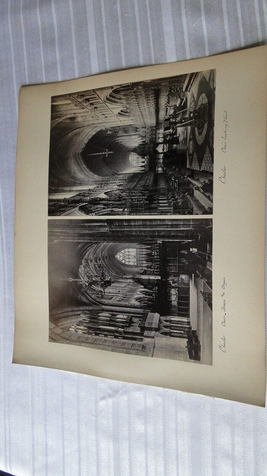 Vintage 19th Century British Albumen Photo Chester Cathedral 