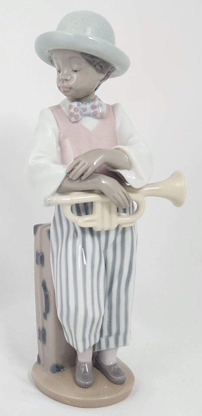 LLADRO 1990 Jazz Horn Black Legacy Trumpet Figurine #5832