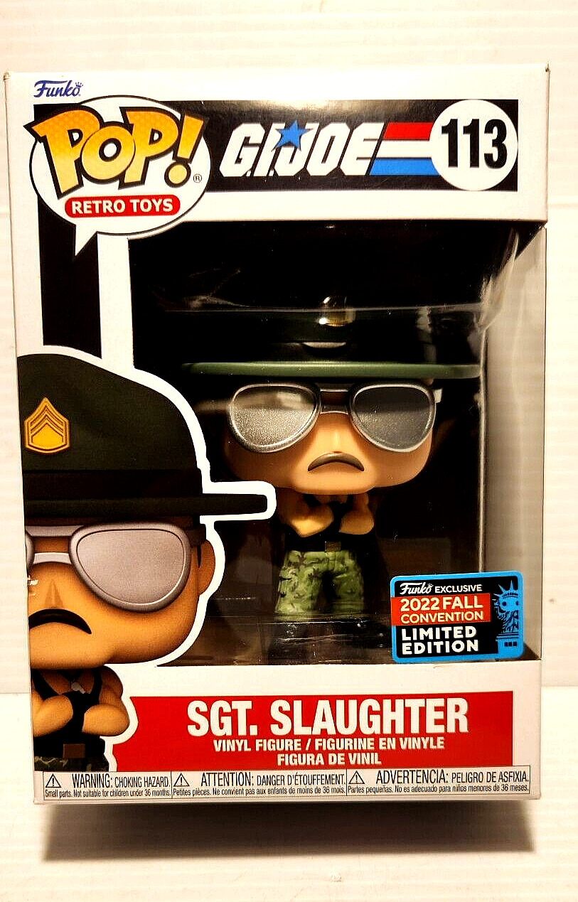 Funko POP G.I. Joe Sgt. Slaughter #113 Action Figure NYCC 2022 Fall Convention
