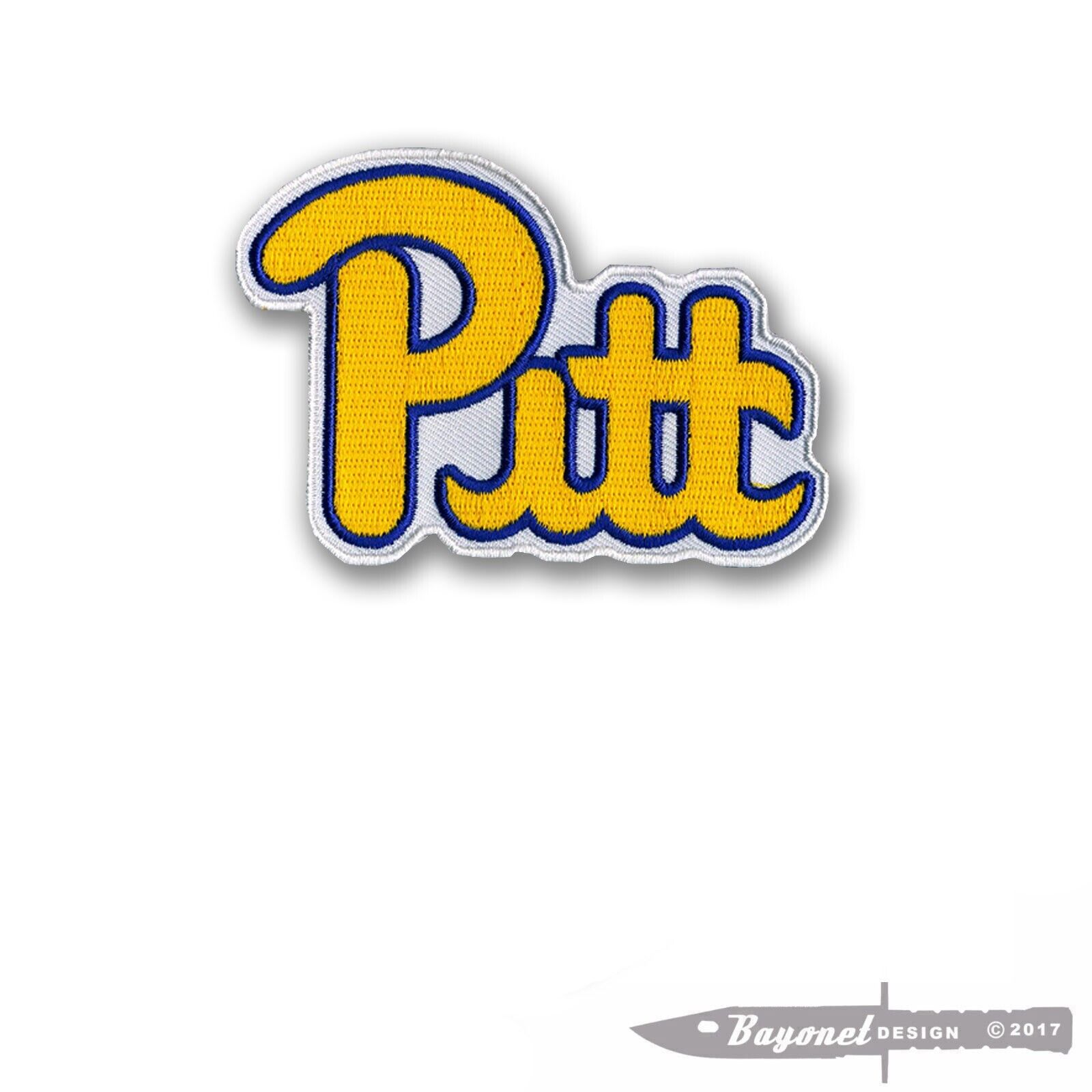 Pittsburgh University PITT embroidered patch - Wax Backed -  3 1/2\