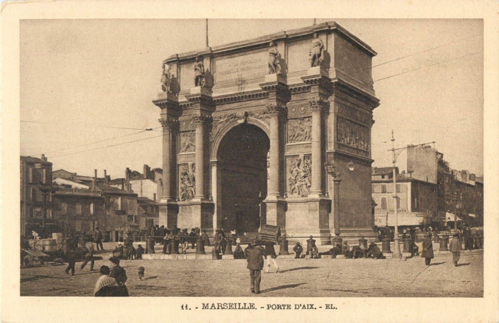 Postcard Marseille - Porte D\'Aix, France A28