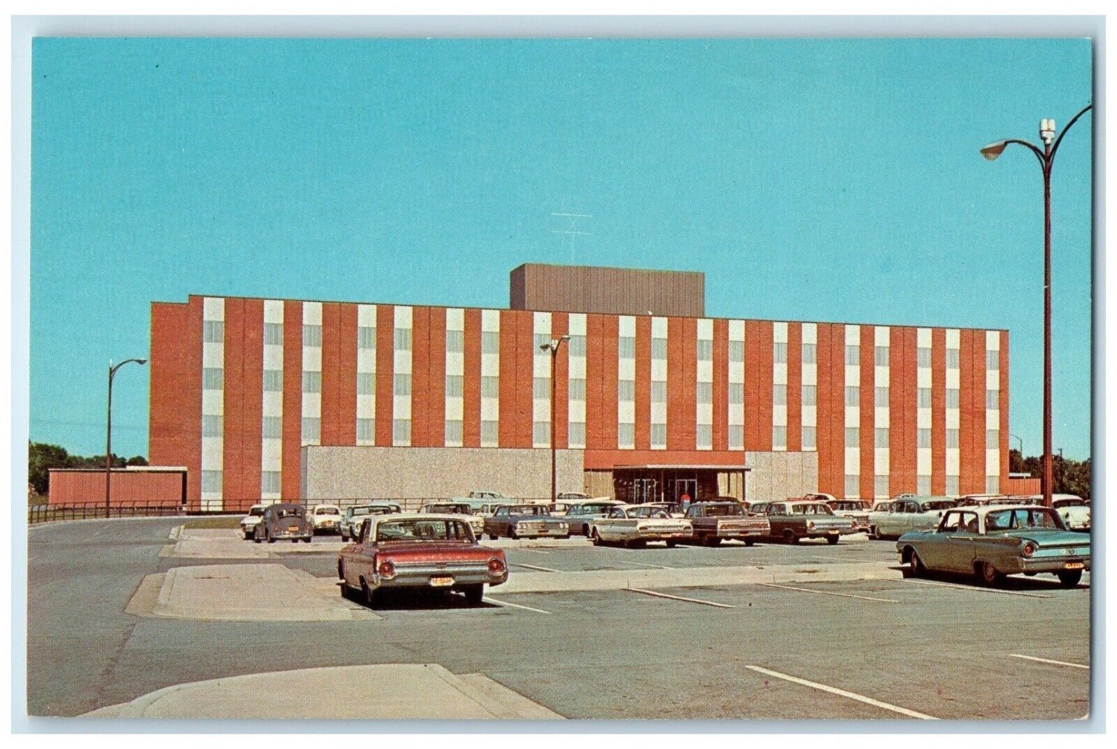 c1960 Craven County Hospital Exterior Building New Bern North Carolina Postcard