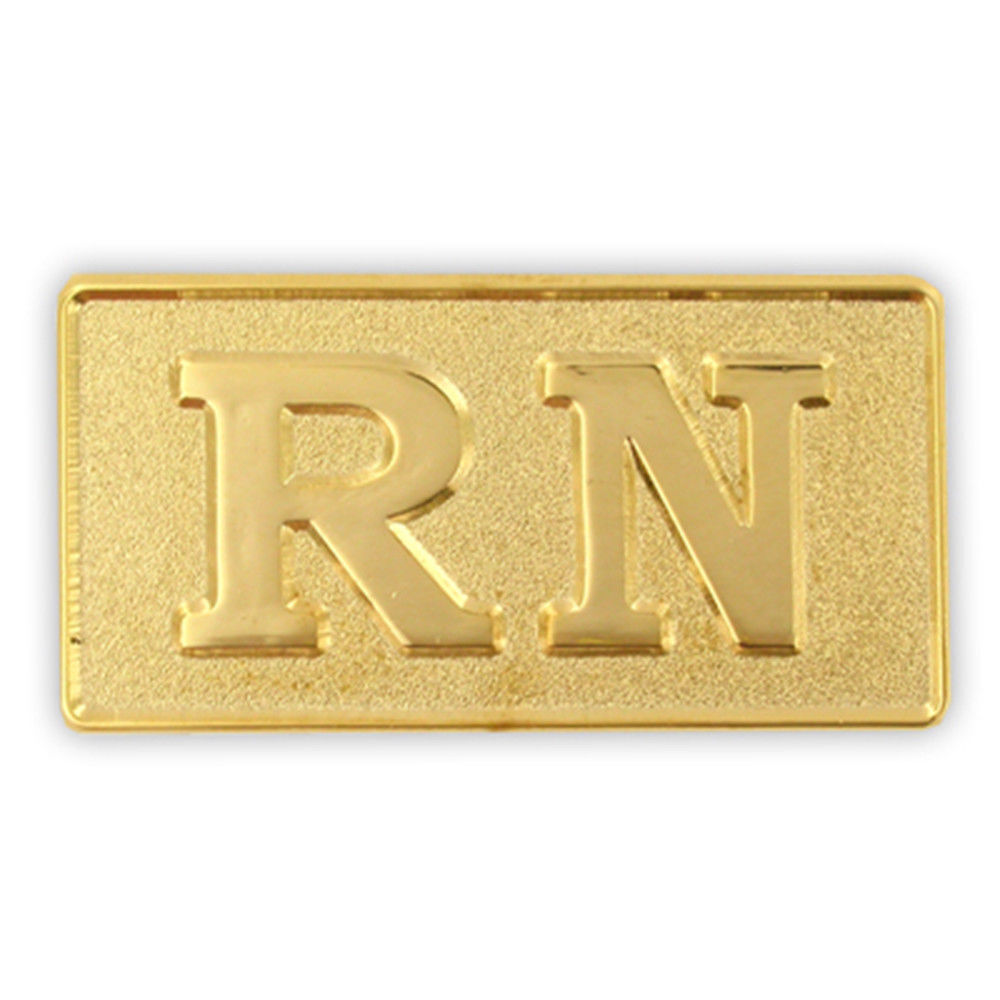 REGISTERED  NURSE RN GOLD PLATED  LAPEL HAT  PIN