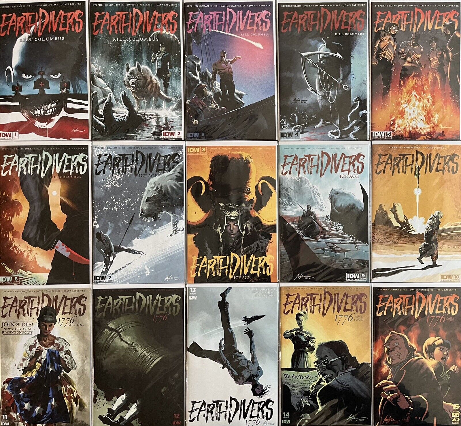 Earthdivers (2022 Series) # 1 - 16 Complete Series Run - IDW Comics