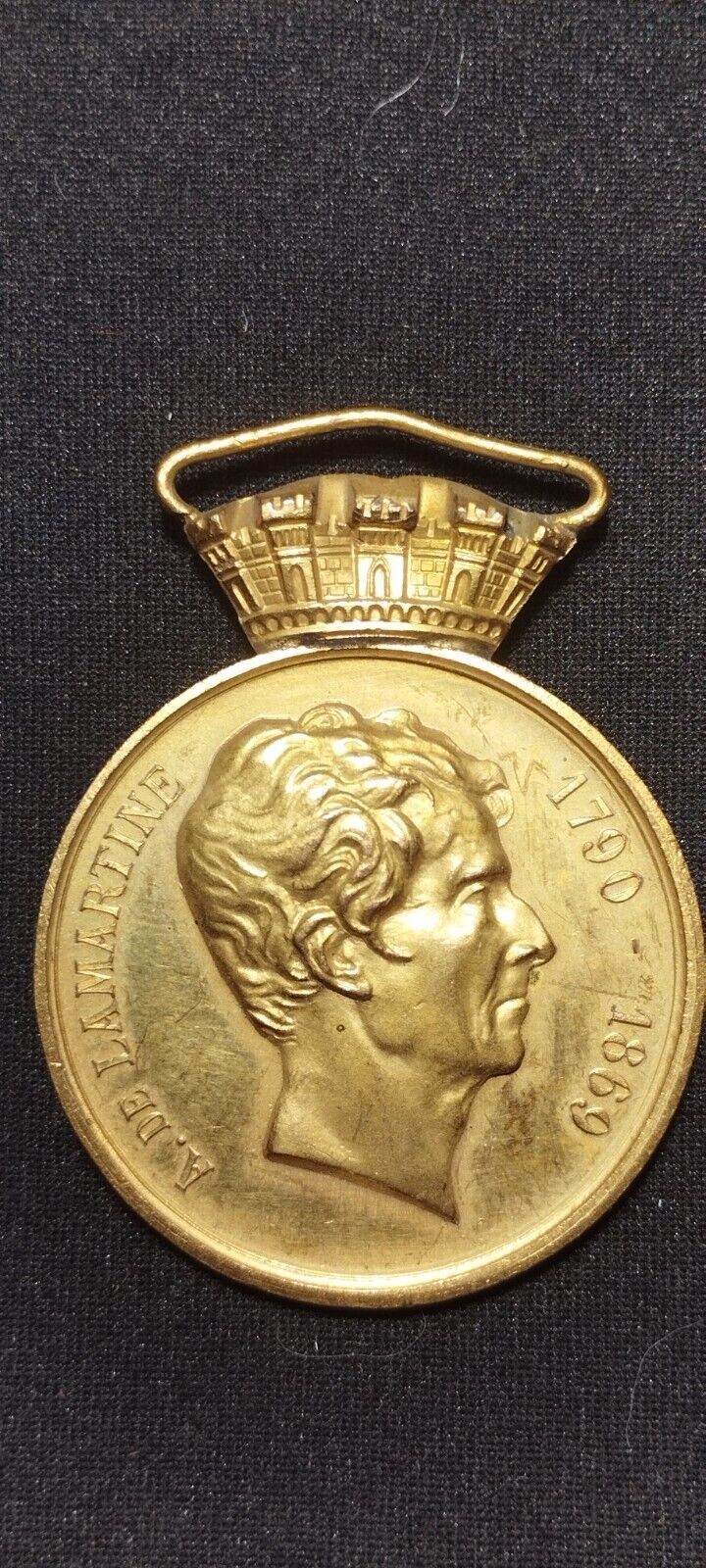 1.4A* (REF1064) LAMARTINE 1790 1869 FINE ARTS French medal