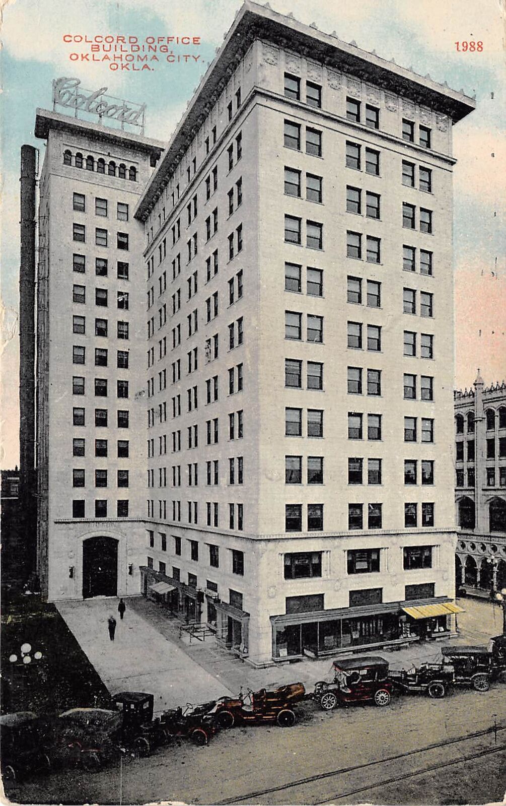 Oklahoma City Oklahoma 1912 Postcard Colcord Office Building