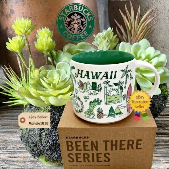 🌺14oz Mug HAWAII Starbucks Been There Series Coffee Tea Cup New in Gift Box