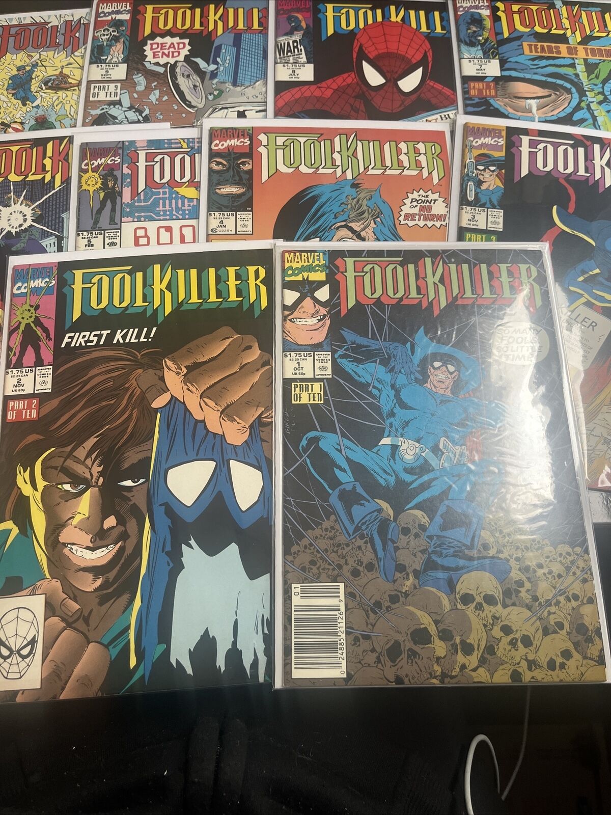 FOOLKILLER 1 2 3 4 5 6 7 8 9 10 (1990) Complete Set 1st Appearance Marvel Comics