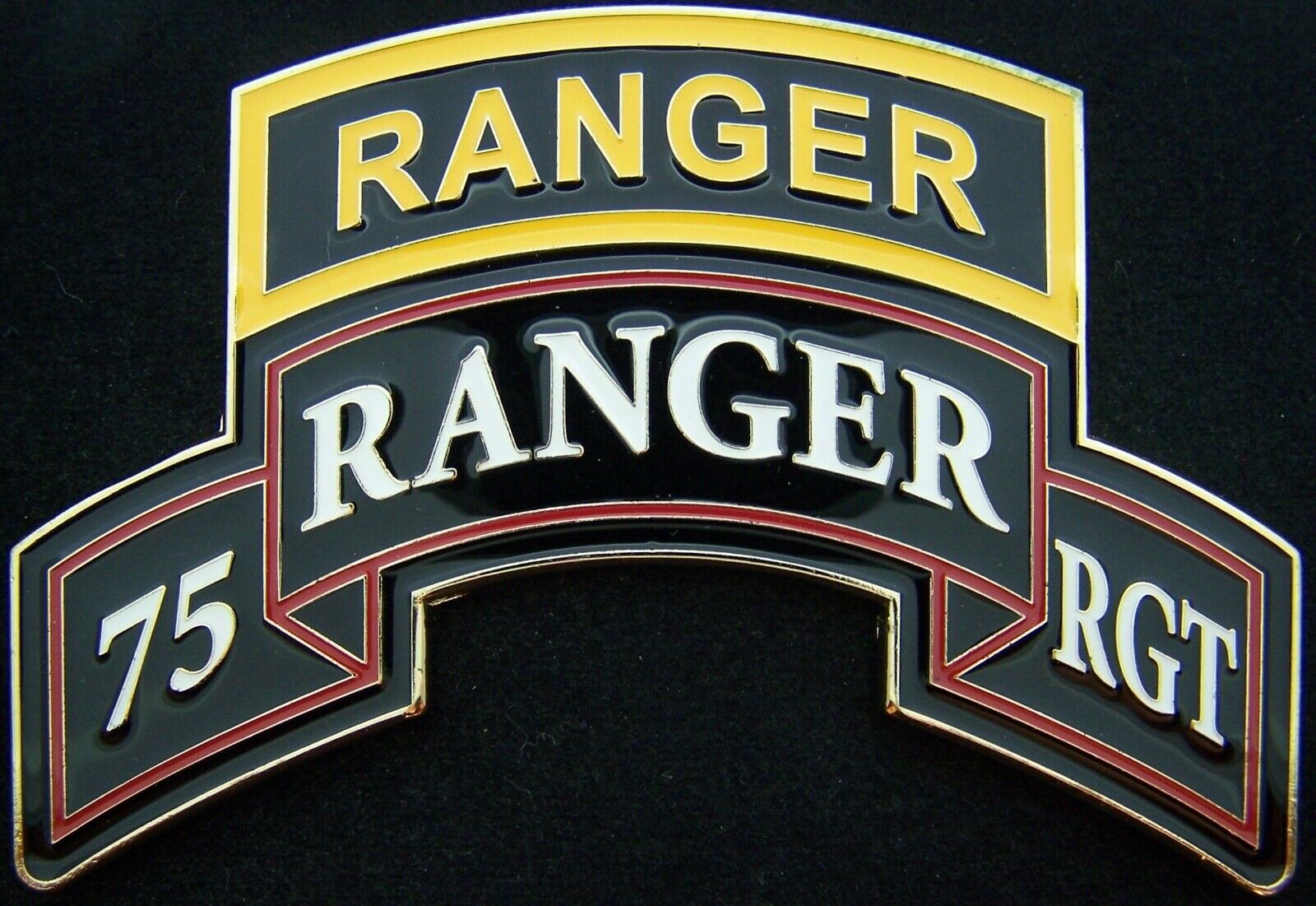 75th Ranger Regiment Presented for Excellence RLTW Challenge Coin