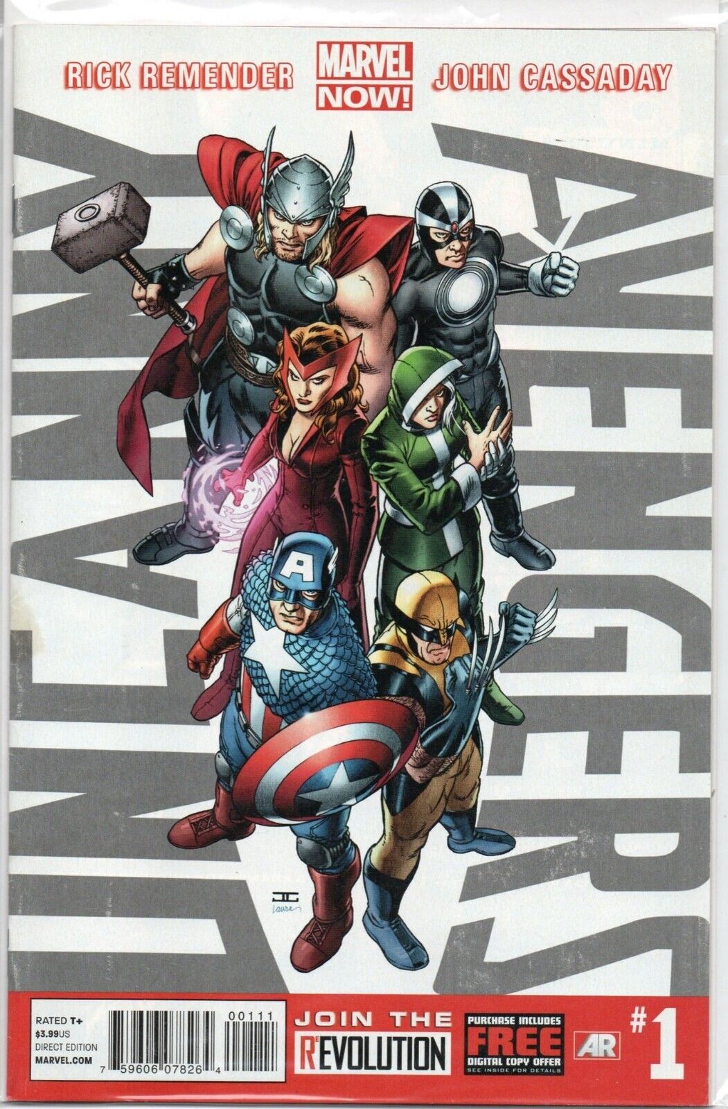 36609: Marvel Comics UNCANNY AVENGERS #1 VF Grade