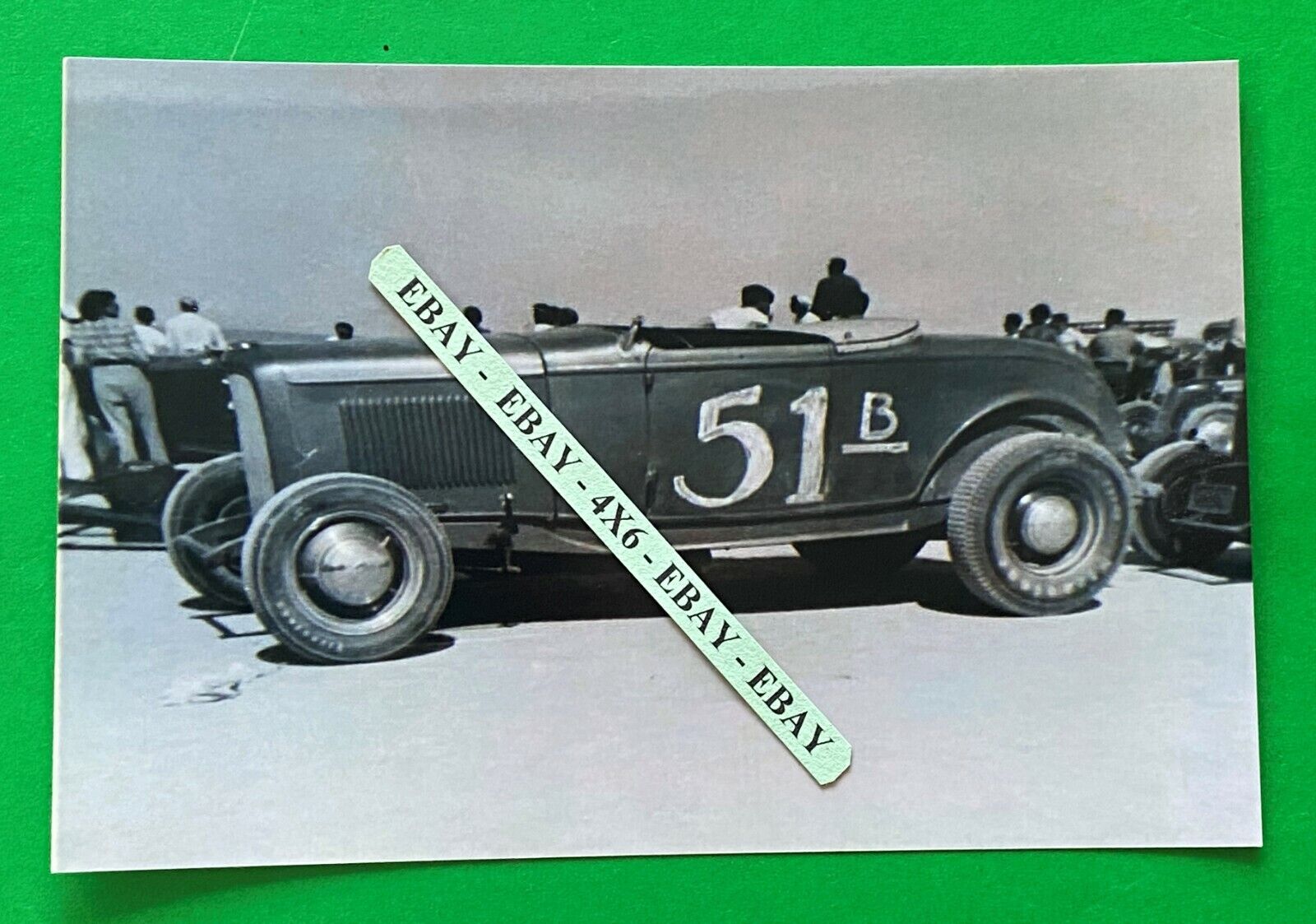 Found 4X6 Photo of Old Vic Edelbrock Winning 1932 \'32 Roadster Race Car