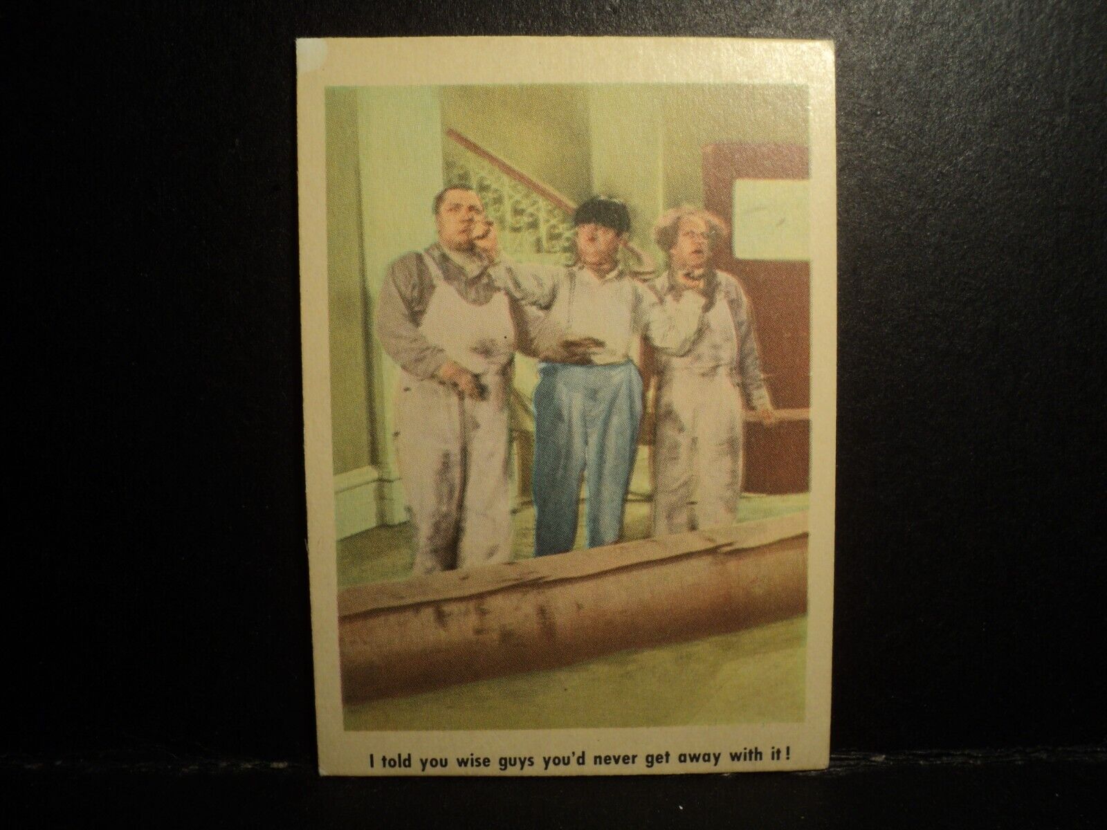 1959 Fleer #8- Three Stooges Card 3 Stooges no creases