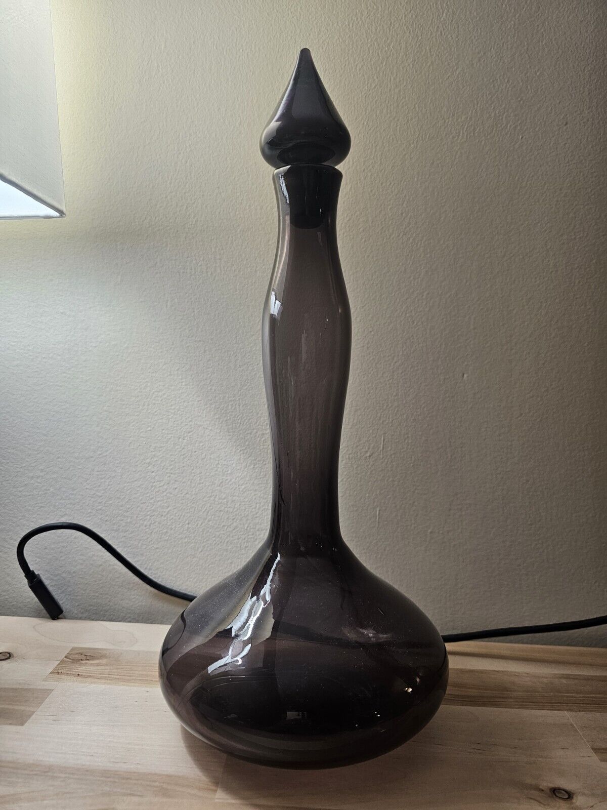 Blenko Mulberry Decanter 5815 by Wayne Husted