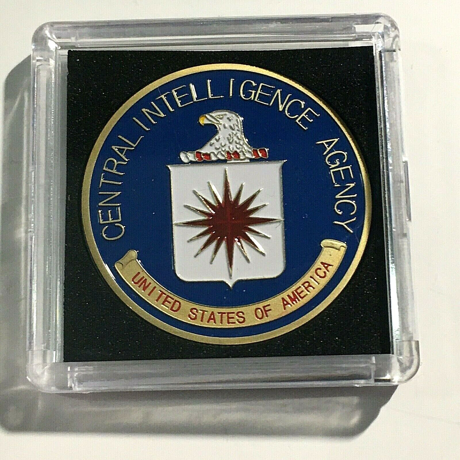 CIA United States Central Intelligence Agency Challenge Coin-With Protective Cs