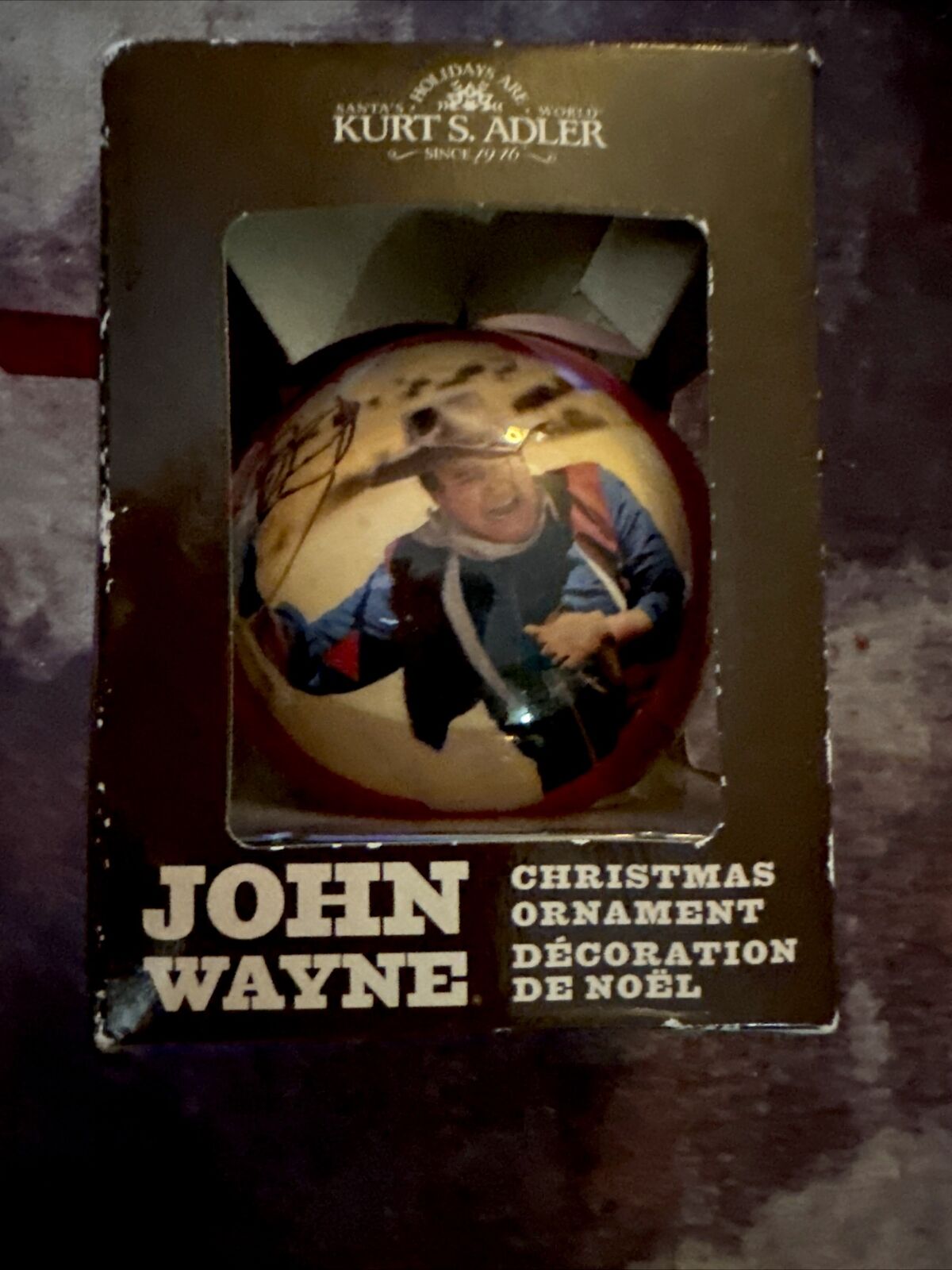 Kurt S Adler John Wayne Holiday Christmas Ornament The Duke Cowboy Western