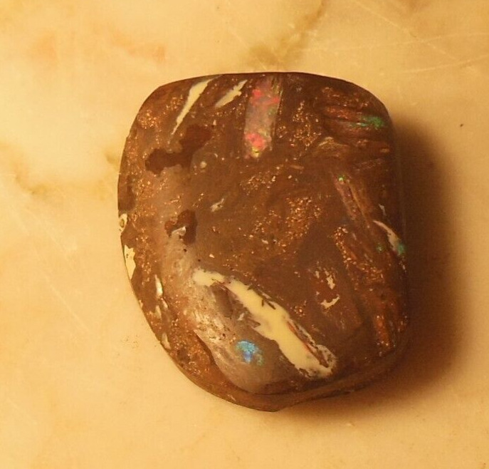 Koroit Boulder Opal, Rub, Australian, multi-color nuts, Large 91.4ct (Video)