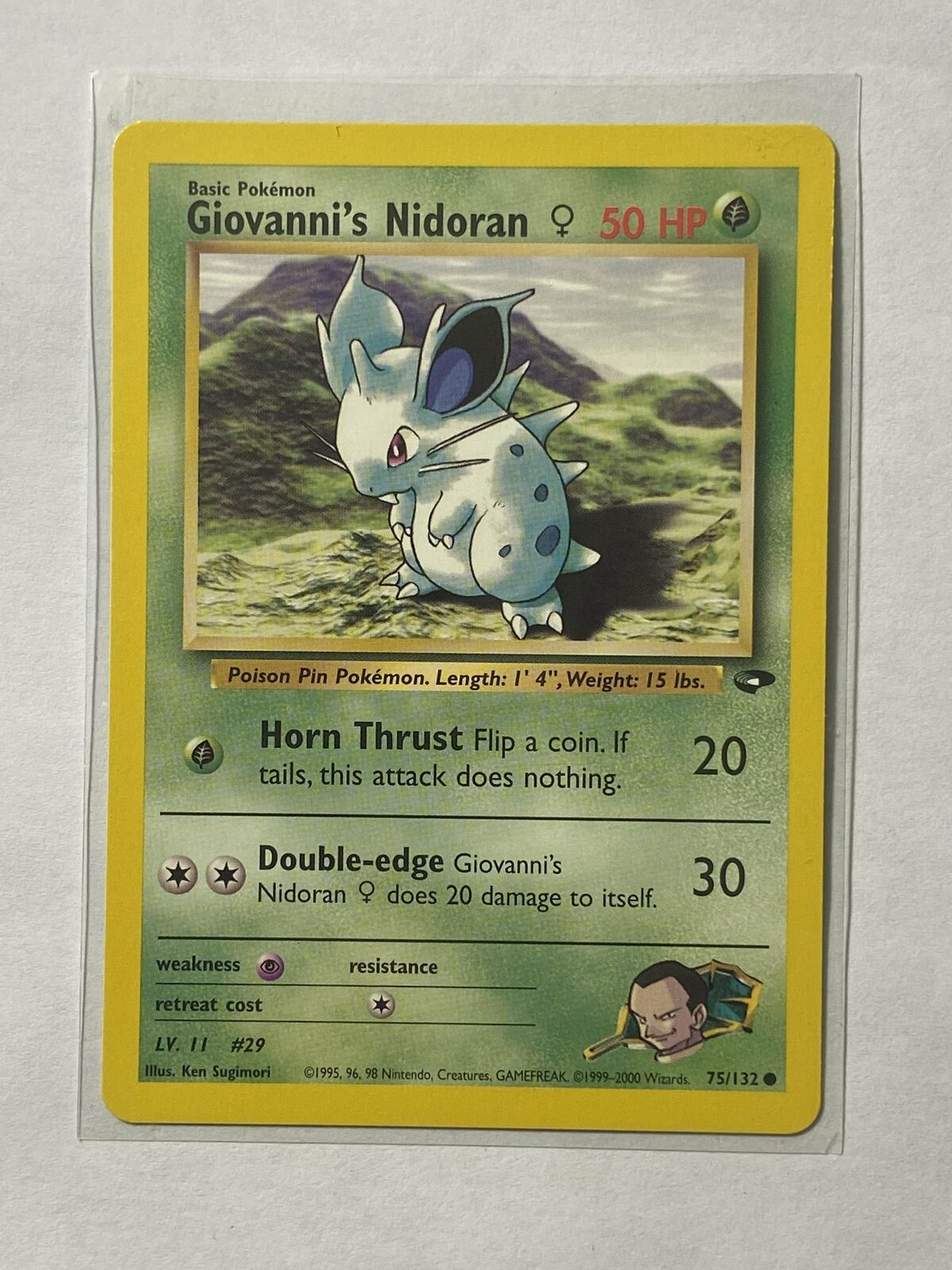 Giovanni\'s Nidoran Near mint English  75/132