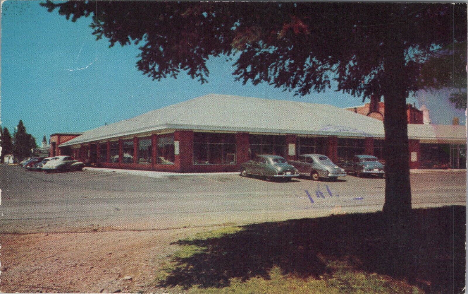 c1960s Lakewood Community Center Tacoma Washington autos exterior postcard B970