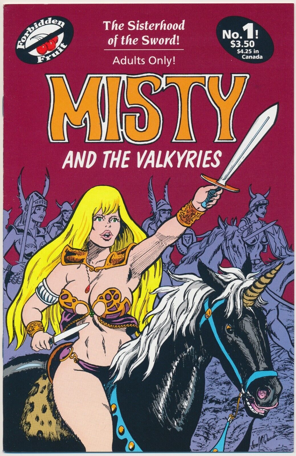 Misty and the Valkyries #1 Comic Book - Apple Press Comics