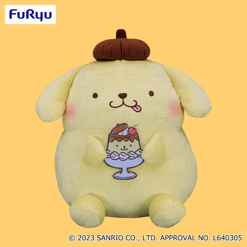 Sanrio Pom Pom Purin Mugyutto Super BIG 40cm Plush Furyu (100% authentic)