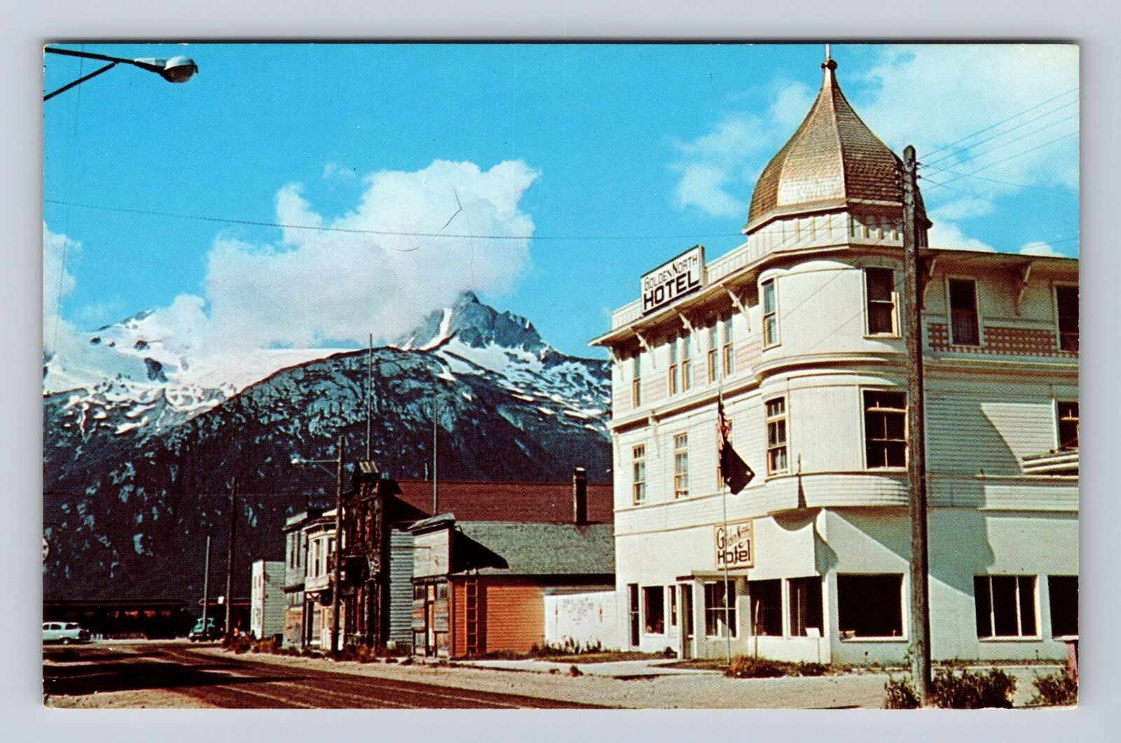 Skagway AK-Alaska, Golden North Hotel, Advertising, Antique Vintage Postcard