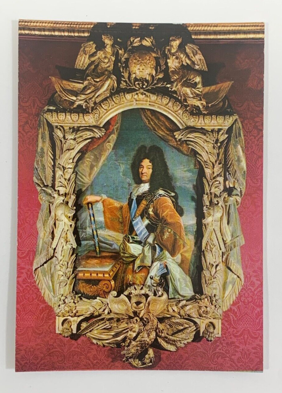 Portrait of Louis XIV by Rigaud Chenonceau France Postcard Unposted