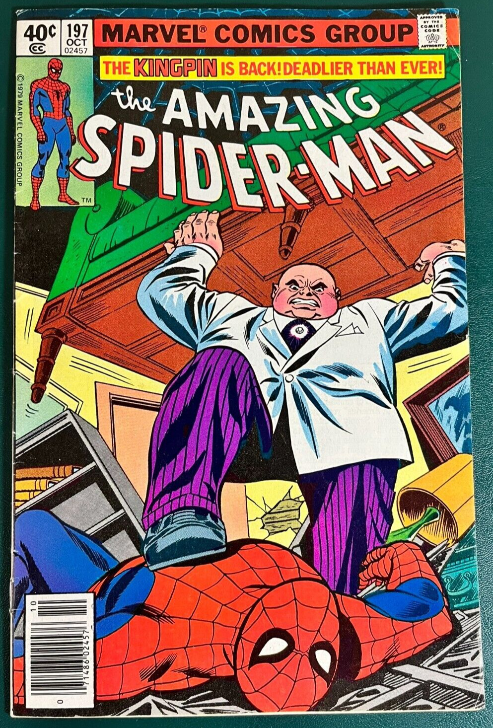 Amazing Spider-Man #197 vs Kingpin 1979 Marvel