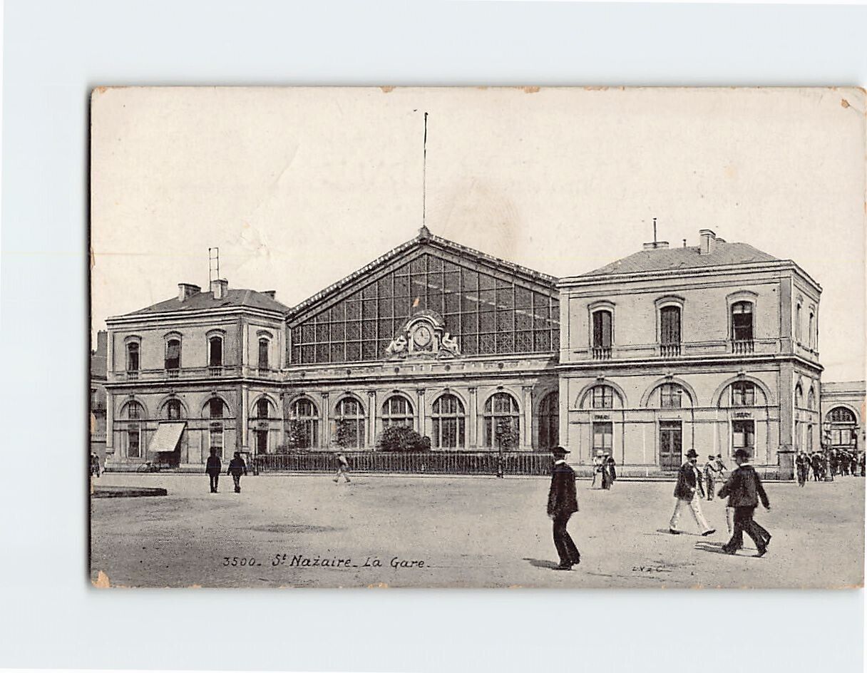Postcard La Gare, Saint-Nazaire, France