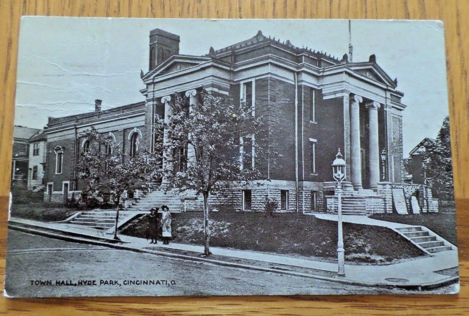 Town Hall Hyde Park Cincinnati Ohio Norwood Souvenir Post Card 1909 Post 9274