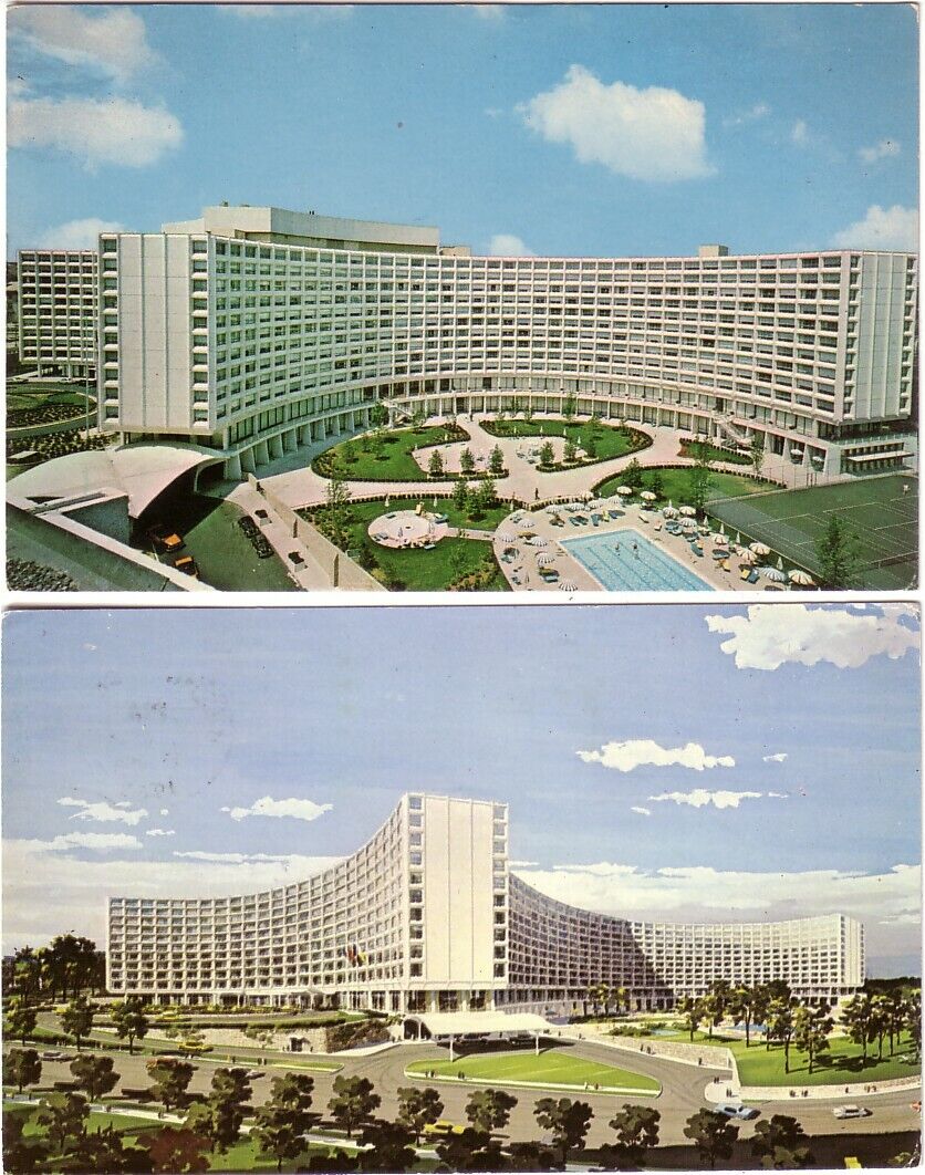 Washington Hilton Hotel, Washington, D.C.  2 Cards, Front & Back View 