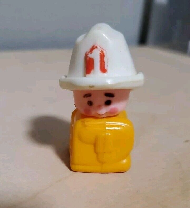 Vintage 1972 General Mills Cereal Toy Hong Kong Fireman Boy w Hat 