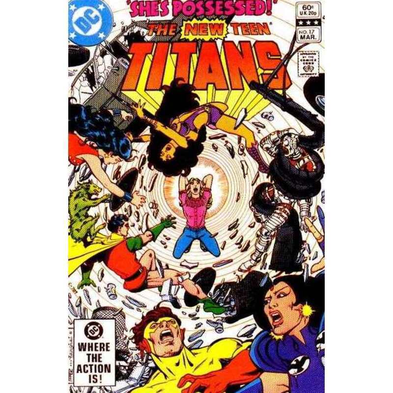 New Teen Titans (1980 series) #17 in Very Fine + condition. DC comics [o.