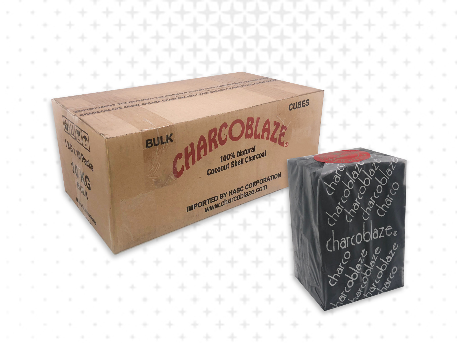 Charcoblaze 10kg Bulk Hookah Charcoal Cubes 720 pcs SHIP FROM US Coconut SALE