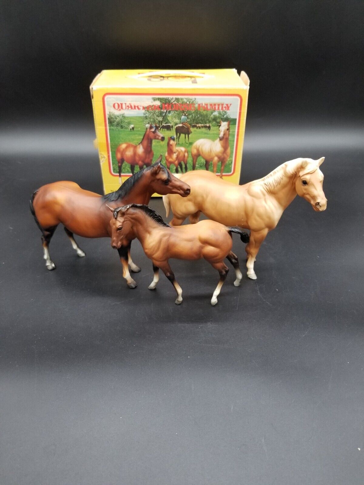 Breyer #3045	Quarter Horse Family  With Original Box 
