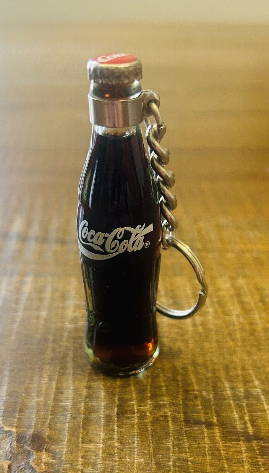 VINTAGE 1990\'s Coca-Cola Liquid Filled Glass Bottle 3\