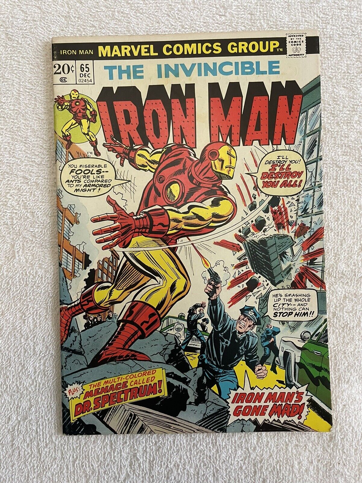 Iron Man # 65 , Fine , Dr. Spectrum