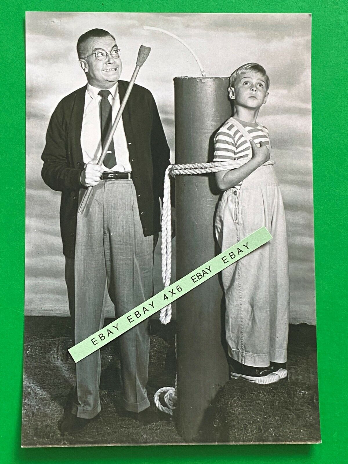 Found 4X6 PHOTO of Dennis the Menace TV Show Actor Jay North with Mr. Wilson
