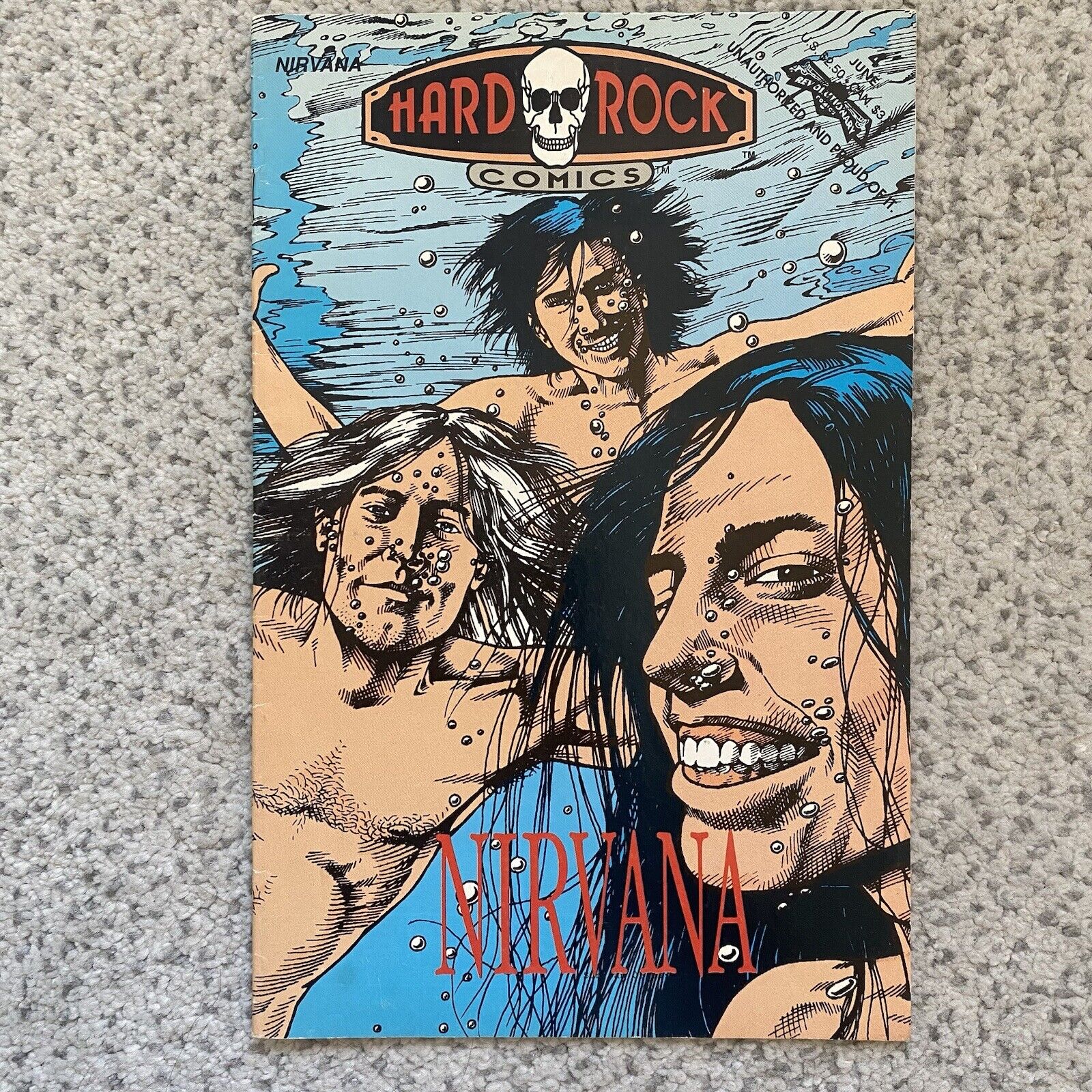 Hard Rock Comics Nirvana Revolutionary Vintage 90s Fine