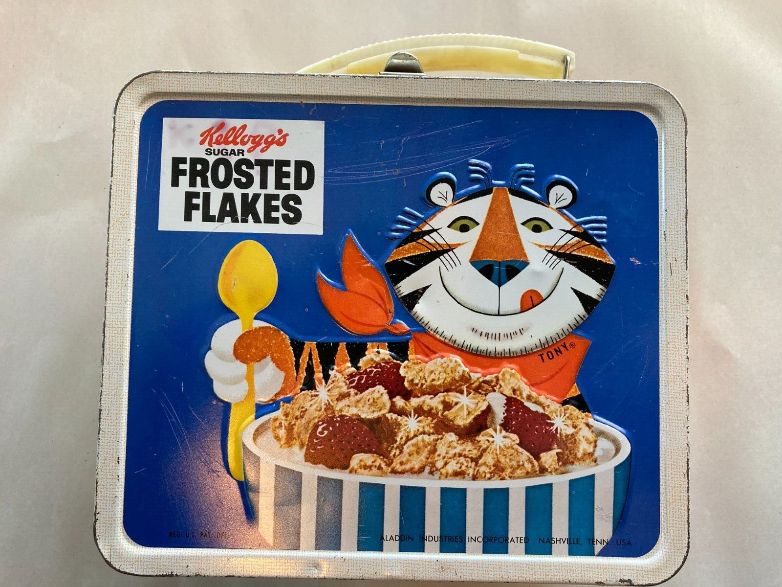 Vintage Aladdin 1969 Kelloggs Frosted Flakes Rice Krispies Lunch Box